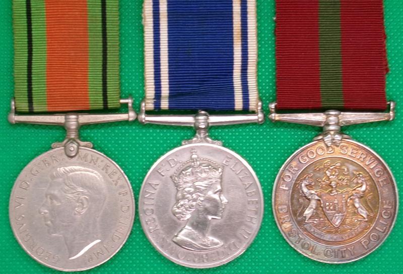 BRISTOL CITY POLICE LONG SERVICE MEDAL GROUP