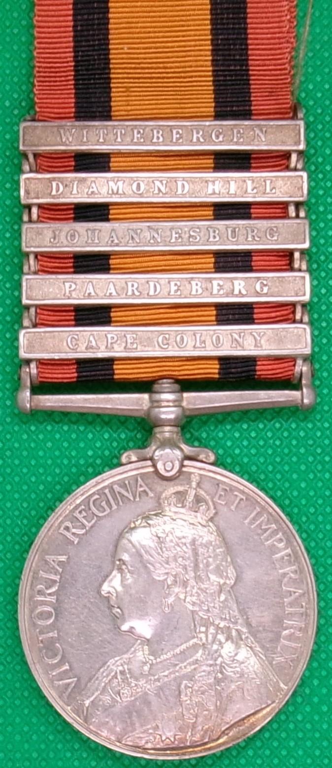 5 BAR QSA, 16th LANCERS, 4 BATTLE BARS