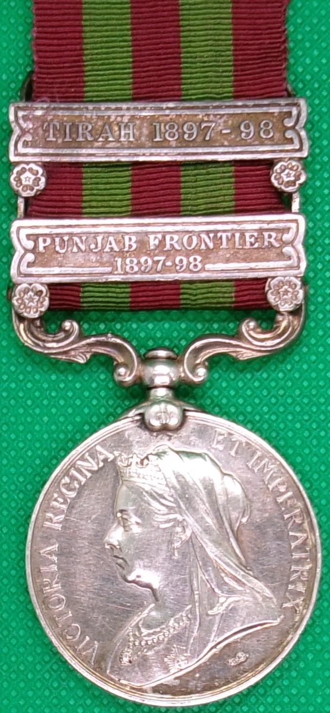 IGS 1895, PUNJAB FRONTIER 1897-98 & TIRAH 1897-98, 2nd DERBY.REGIMENT