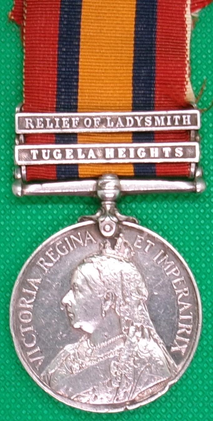 QSA TUGELA HEIGHTS & RELIEF OF LADYSMITH, S.LANCASHIRE.REGT