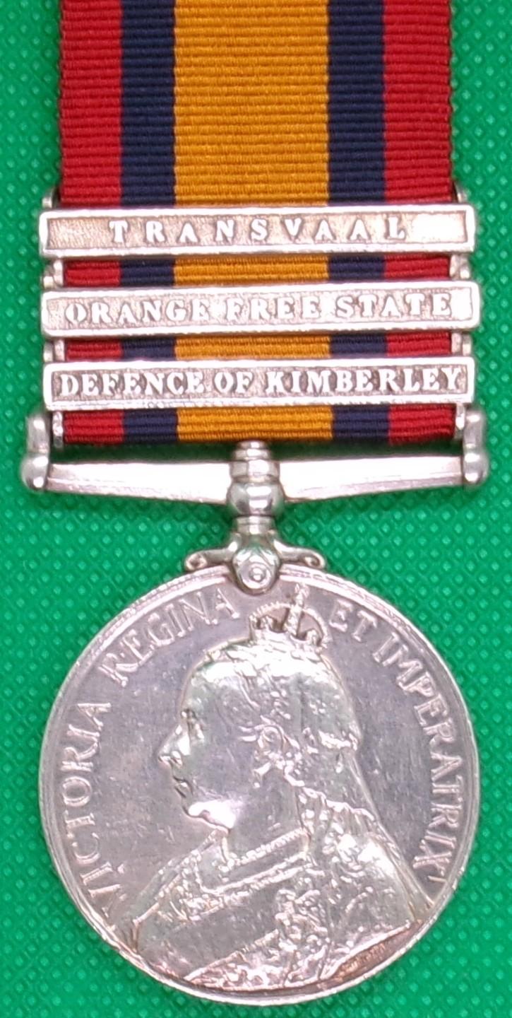 3 BAR DEFENCE OF KIMBERLEY QSA ,1st LOYAL NORTH LANCASHIRE REGT