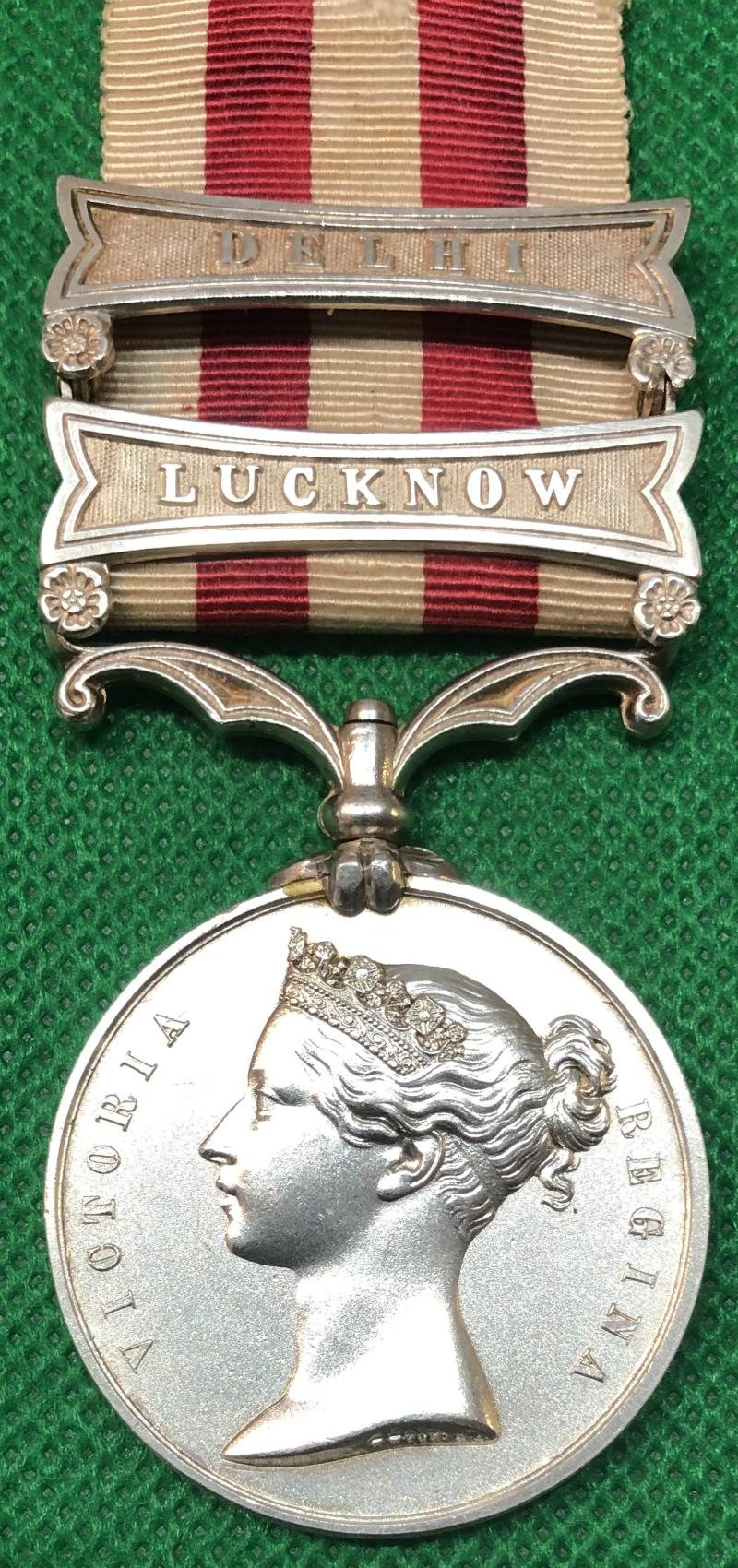 INDIAN MUTINY, LUCKNOW & DELHI, 1st BENGAL EUROPEAN FUSILIERS, DIED INDIA 1858