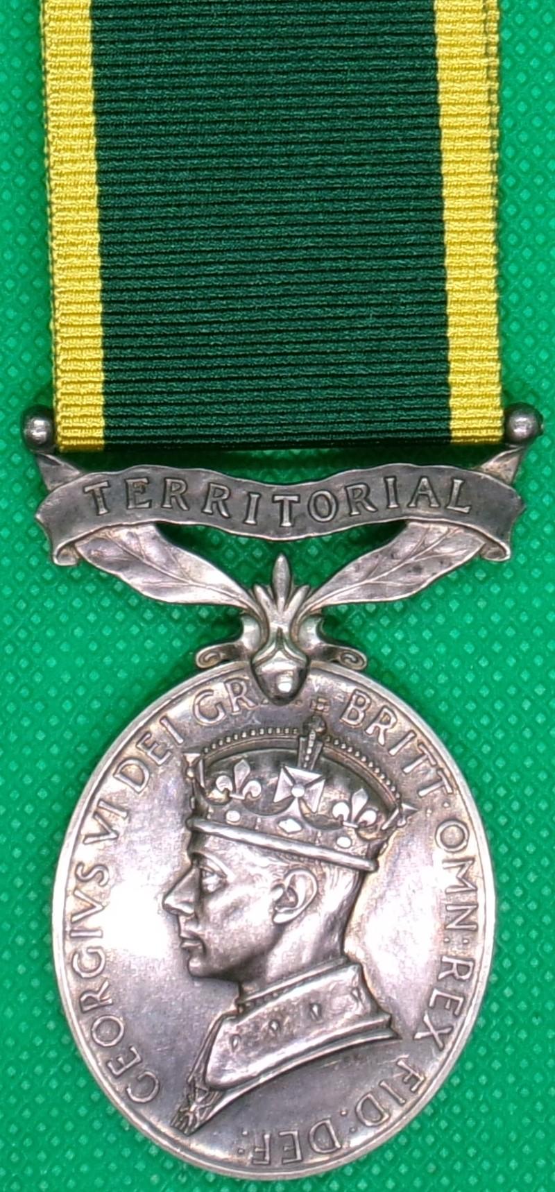 GVIR 2nd TYPE TERRITORIAL EFFICIENCY MEDAL, R.A.V.C