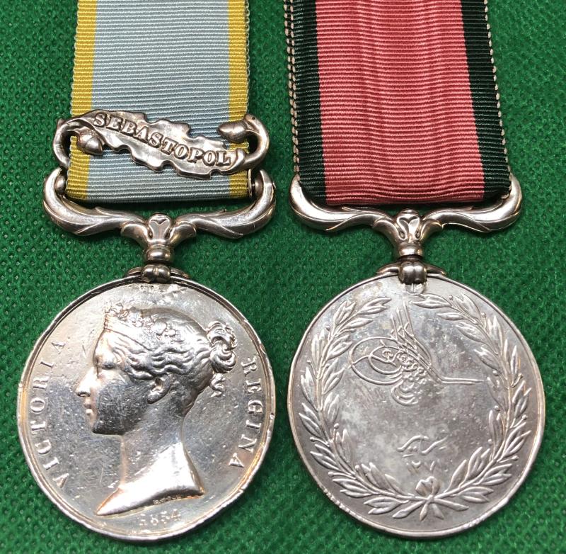 CRIMEA PAIR, SEBASTOPOL, ASSISTANT SURGEON, ROYAL ARTILLERY